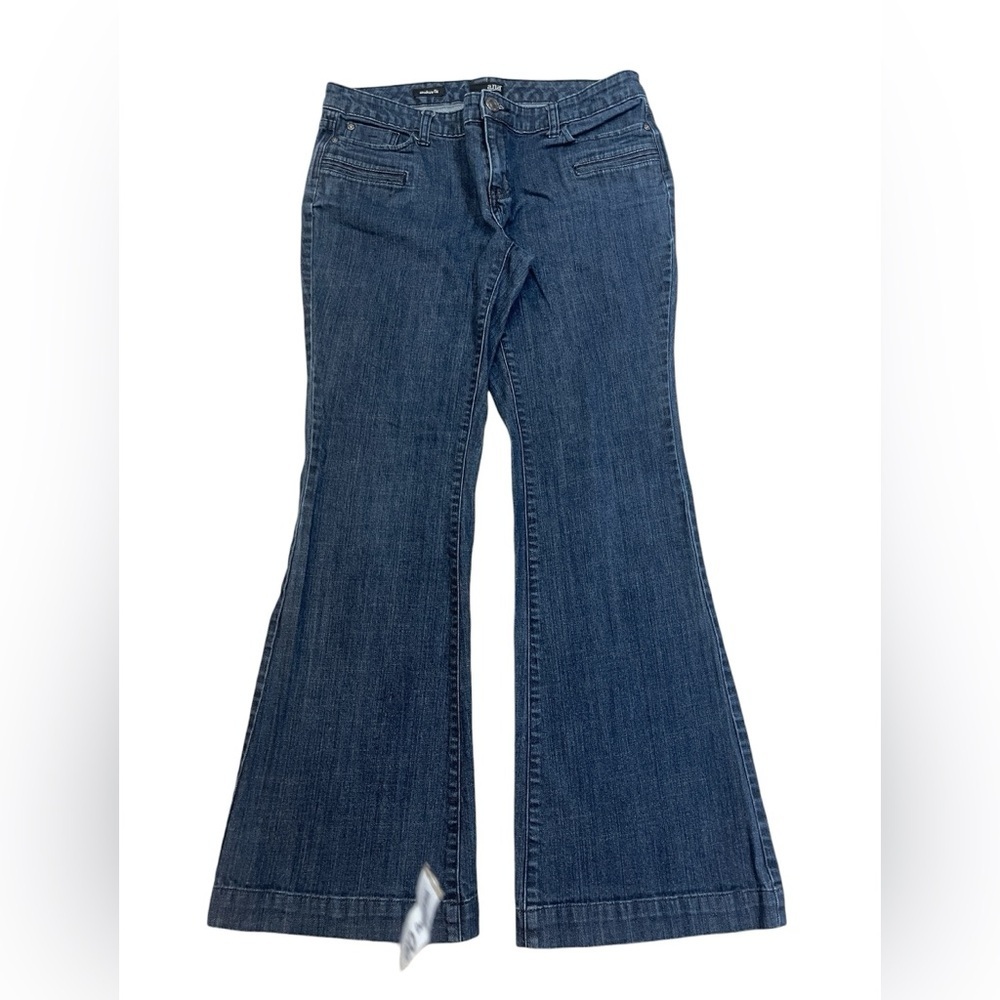 a.n.a. a Mew Approach Modern Fit Curvy Flare Dark Wash Blue Jeans Womens size 12